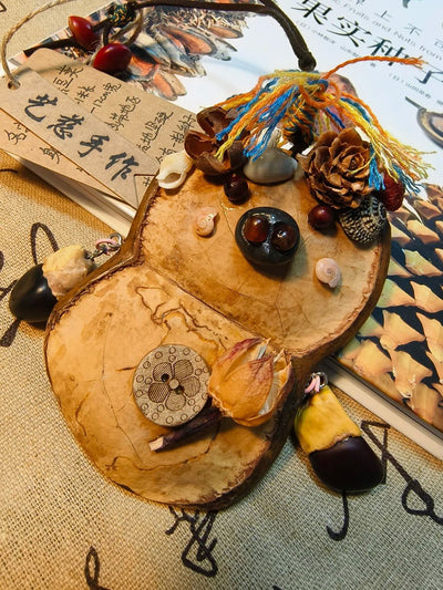 Handmade Entada Pod Ornament with Spinning Feature