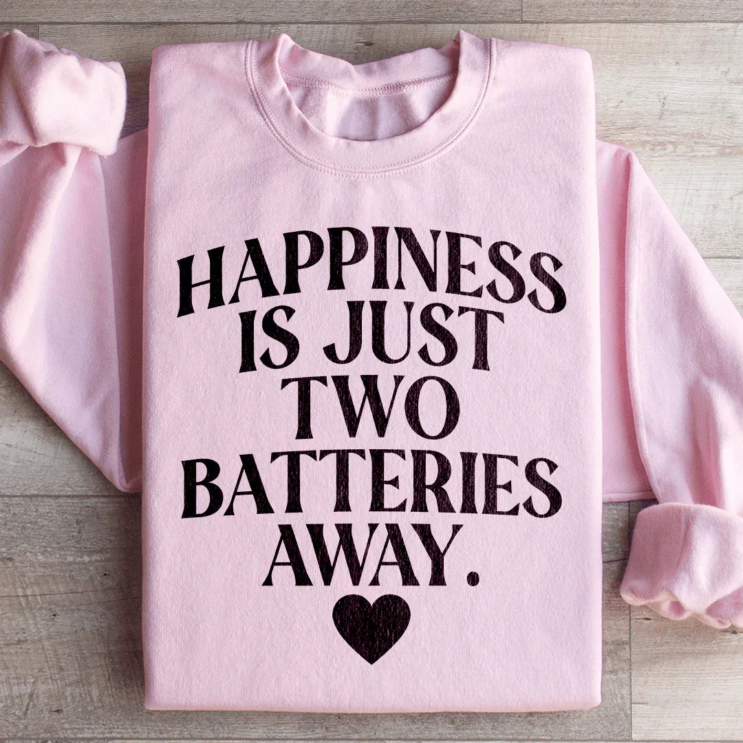 La felicidad está a solo dos pilas de distancia Sudadera