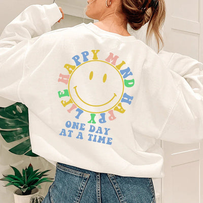 Happy Mind Happy Life Sweatshirt - Korvel