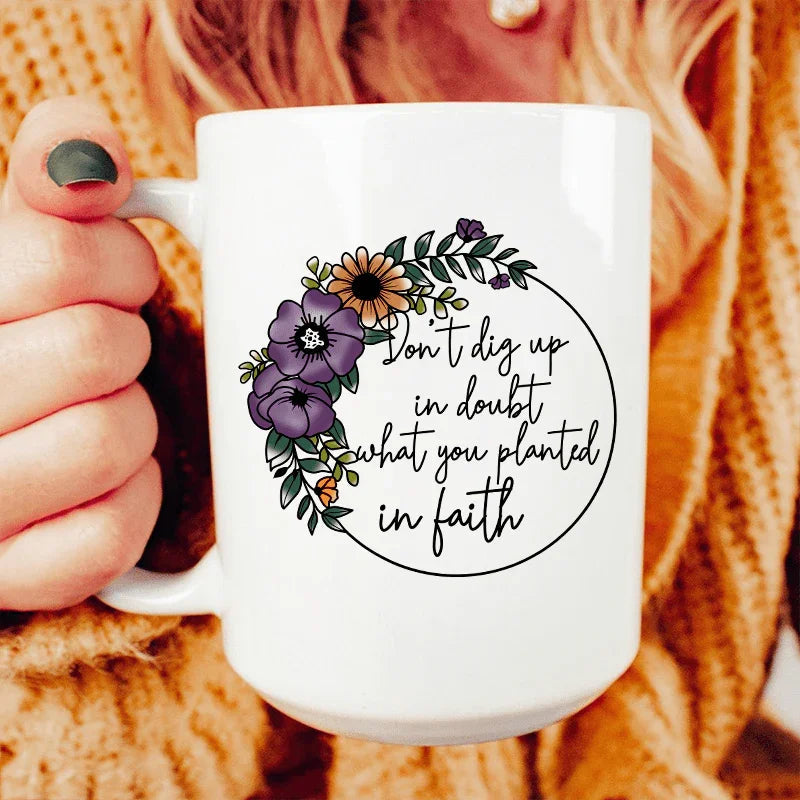 Mug en céramique Have Faith 15 oz