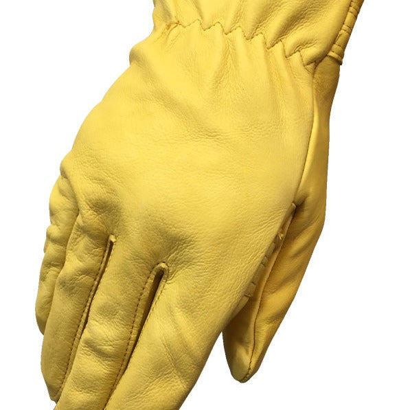 Premium Men's Tan Goatskin Leather Gloves - Korvel