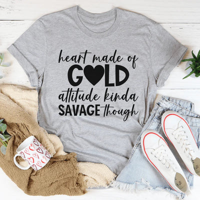 Camiseta Corazón Hecho De Oro