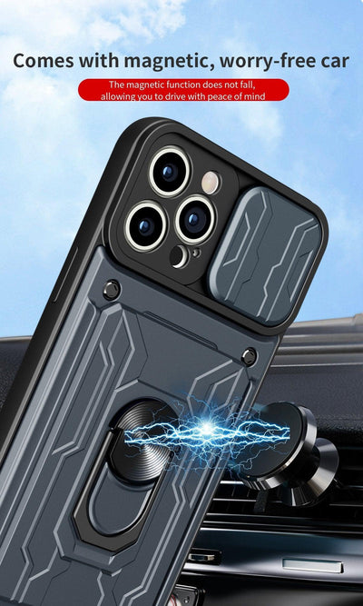 Heavy Duty Armor Case with Card Pocket for iPhone 11 Pro