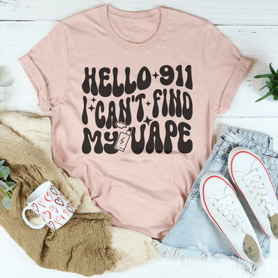 Hola 911, no encuentro mi camiseta de vapeo