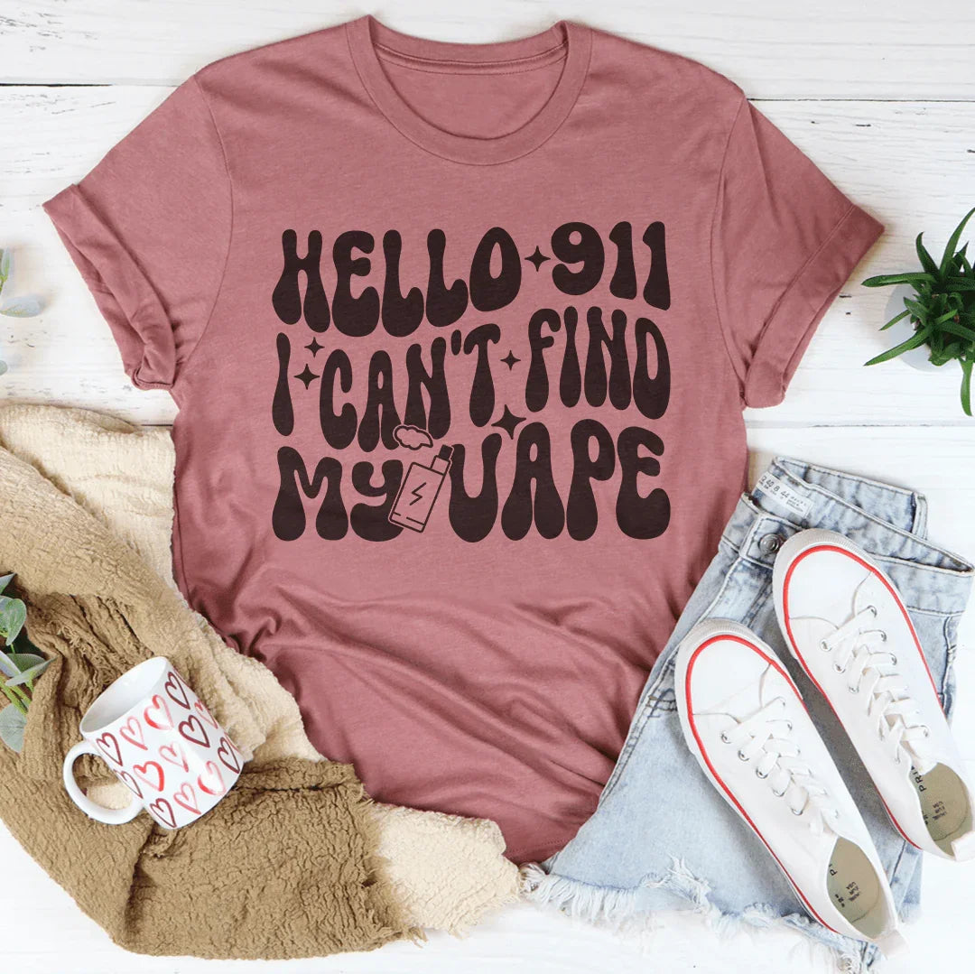 Hola 911, no encuentro mi camiseta de vapeo