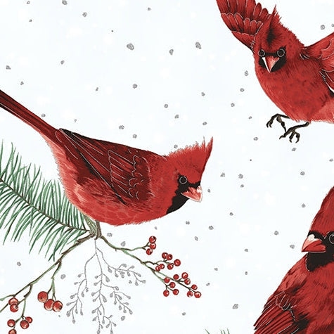 Digital Cuddle Cardinal Fabric - 58" - 60" per yard