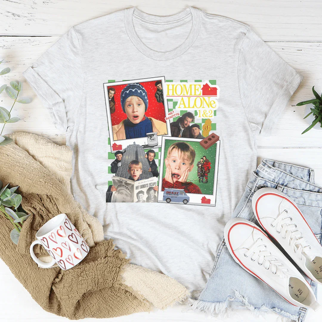 T-shirt Home Alone - Confort Nostalgique pour Chaque Occasion