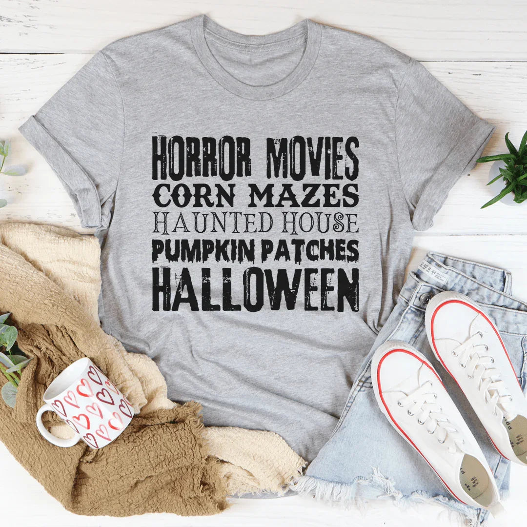Halloween-Themed T-Shirt for Movie and Maze Lovers - Korvel