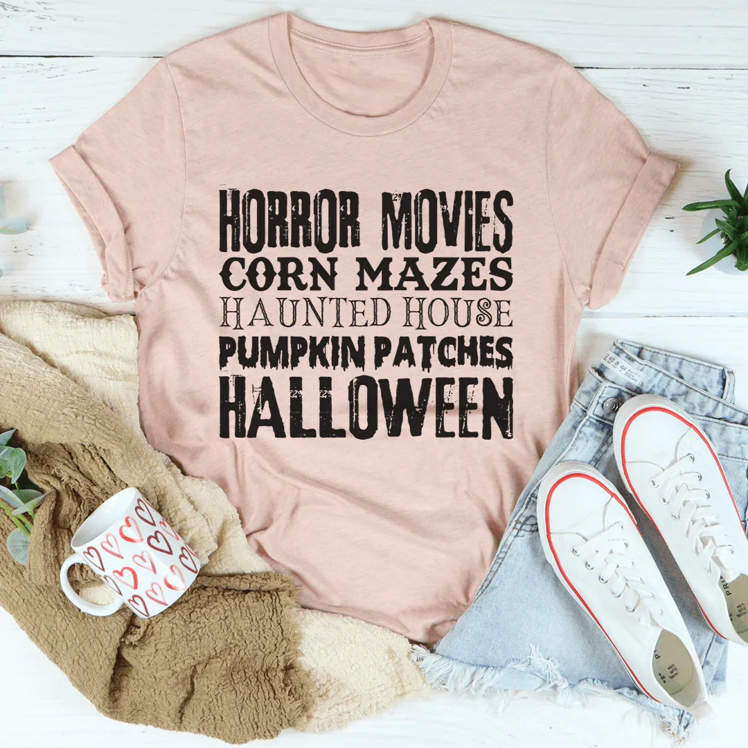 Halloween-Themed T-Shirt for Movie and Maze Lovers - Korvel