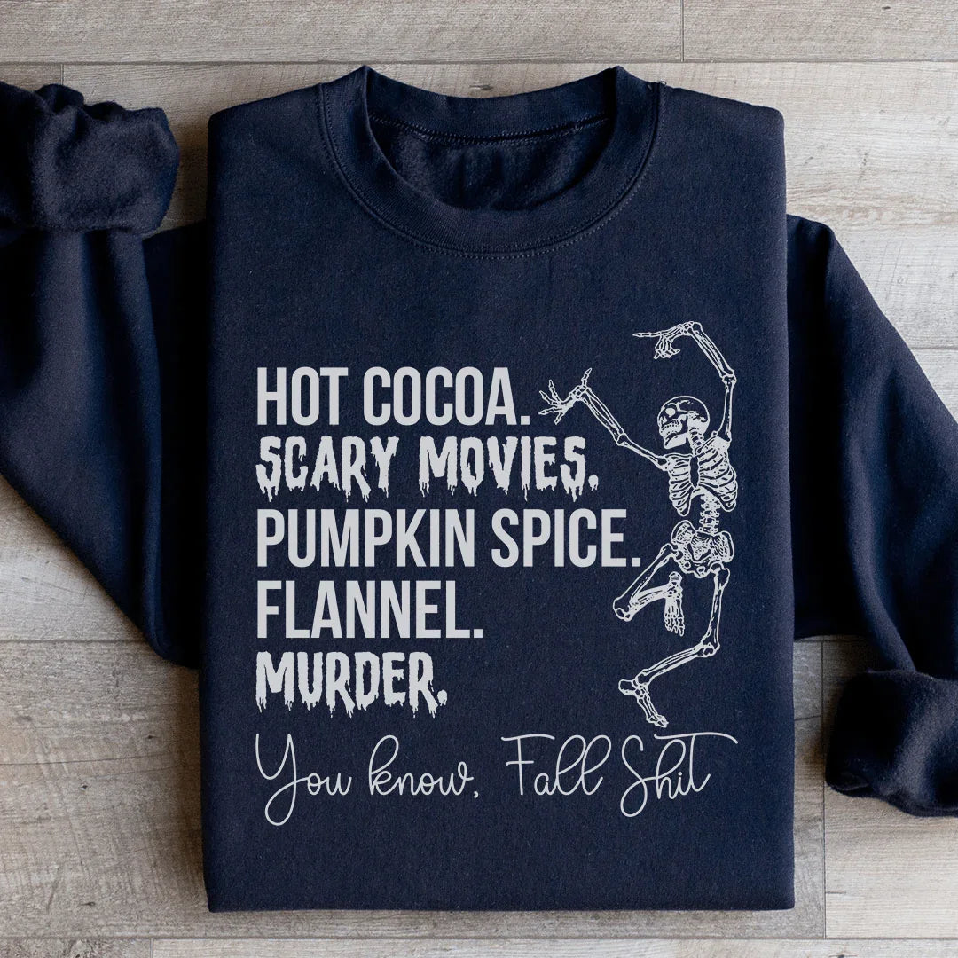 Sweatshirt Hot Cocoa Films d'Horreur Épices de Citrouille