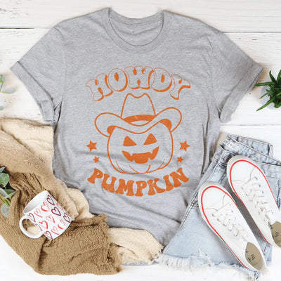 Hola camiseta de calabaza