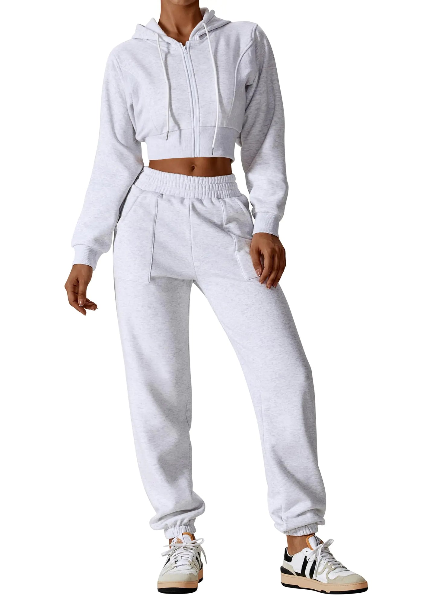 Ensemble de détente en polaire pour femmes ABOCIW - Élégant et confortable