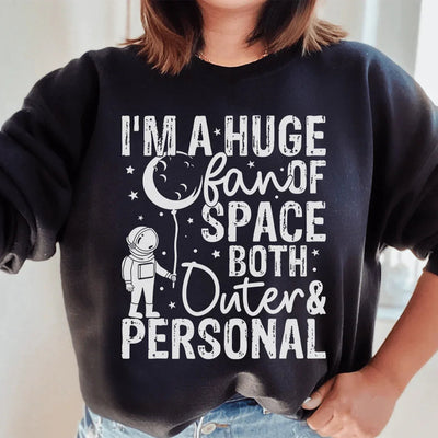 Sudadera con capucha "Gran fan del espacio"
