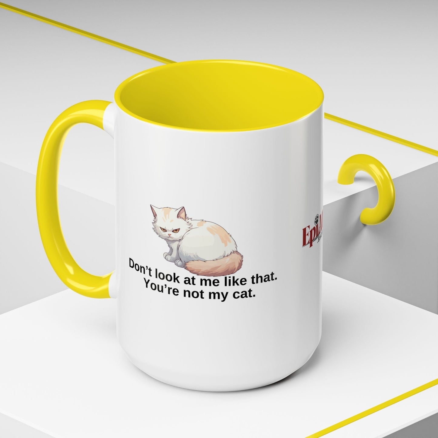 Humorous Cat Lover's Coffee Mug - 11/15oz Accent Mug
