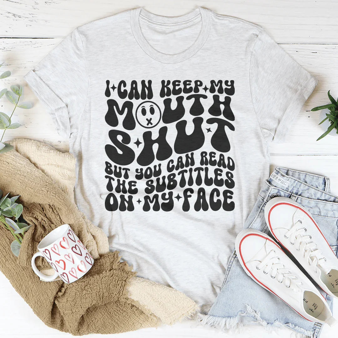 Expressive Subtitles Tee for Every Occasion