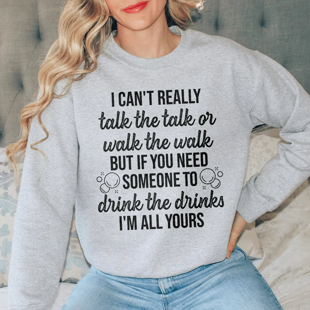 Sudadera "Realmente no puedo hablar ni actuar"