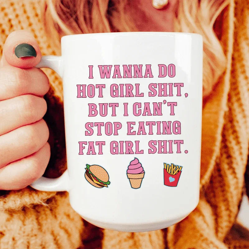 I Can't Stop Eating Ceramic Mug - 15 oz