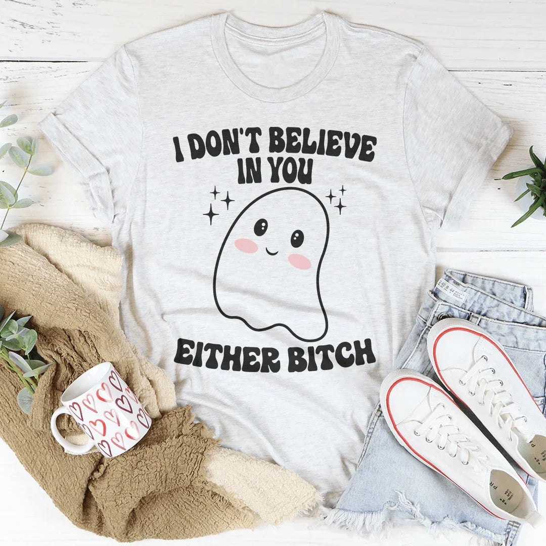 Camiseta de Halloween "Yo tampoco creo en ti"