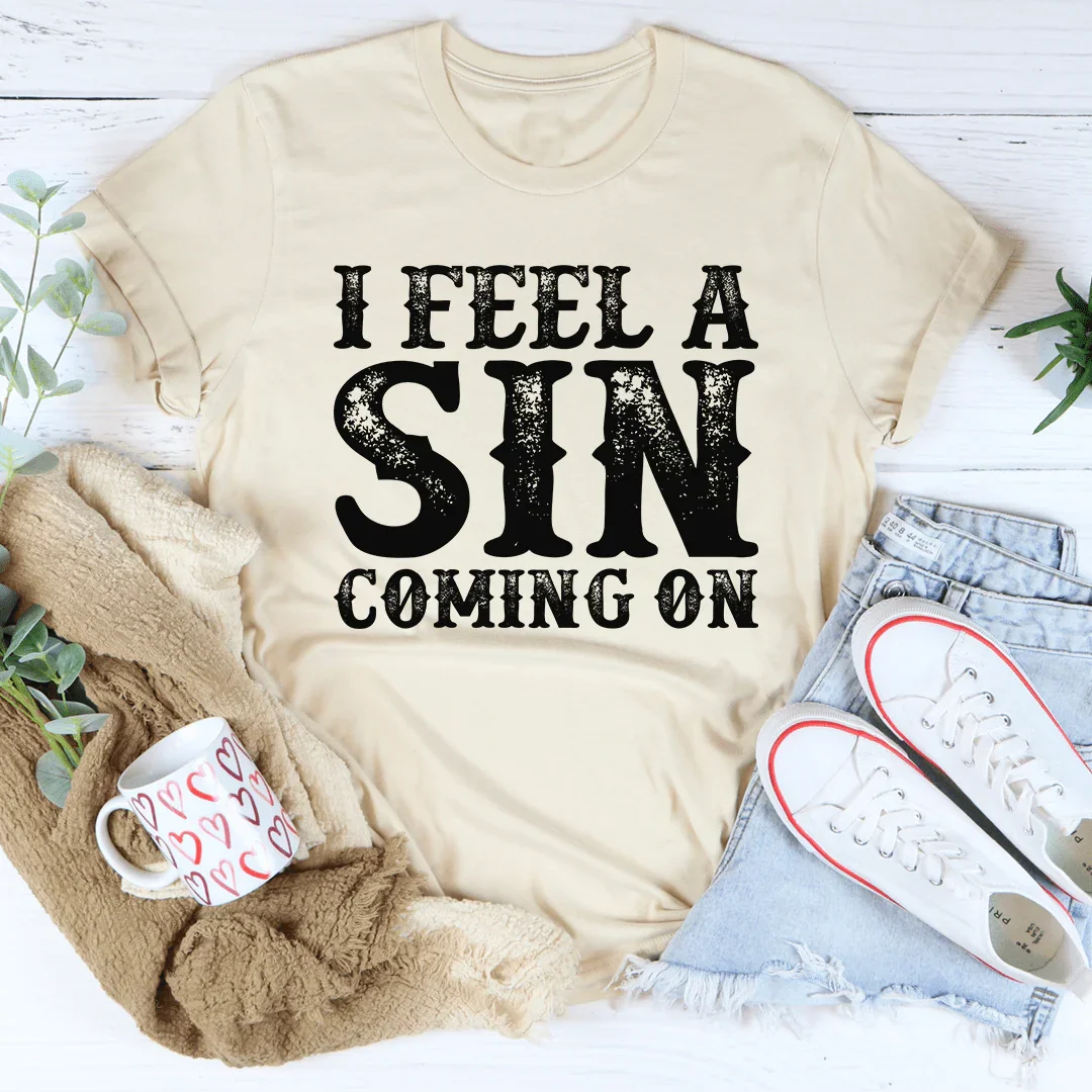 I Feel A Sin Coming On Tee - Korvel