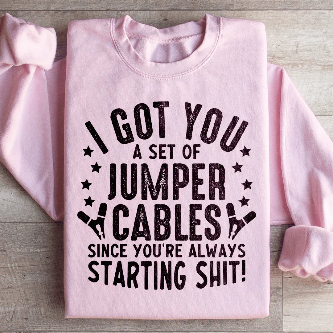 Sudadera "Te Traje Estos Cables de Arranque"