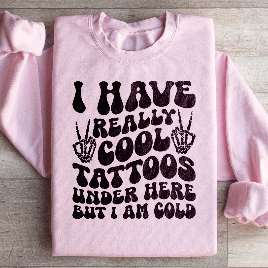 J'ai vraiment de superbes tatouages en dessous mais j'ai froid T-shirt