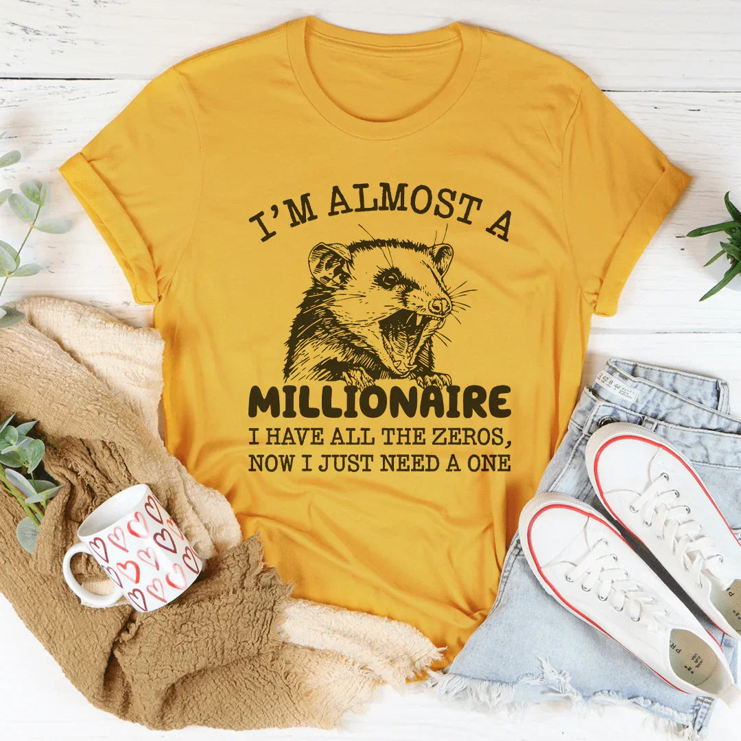 Camiseta "Soy casi millonario"