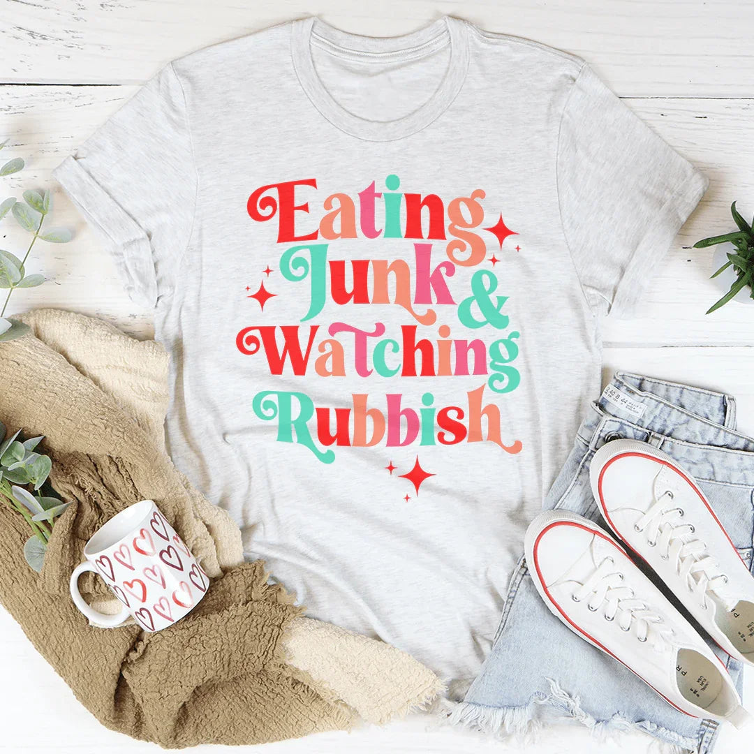 I'm Eating Junk & Watching Rubbish Tee - Korvel
