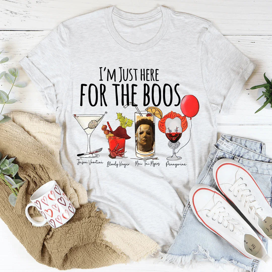 Camiseta "Solo estoy aquí por los abucheos"