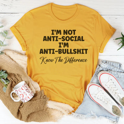 No soy antisocial, soy anti-tonterías.