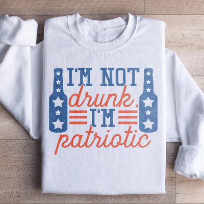 Sudadera No estoy borracho, soy patriótico