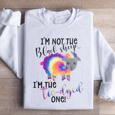 Je suis le sweat-shirt en tie-dye de mouton