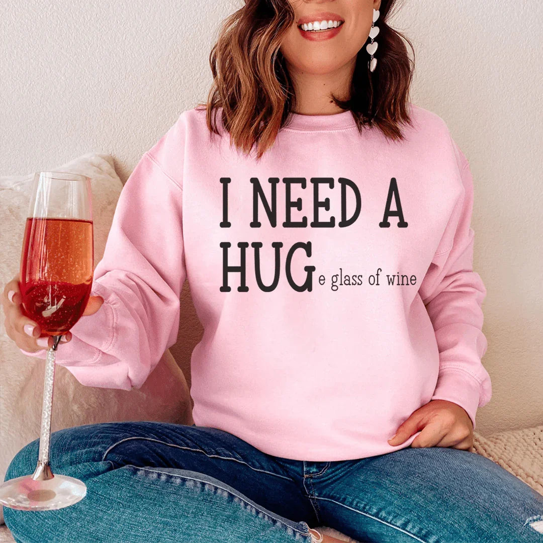 Necesito una gran copa de vino sudadera