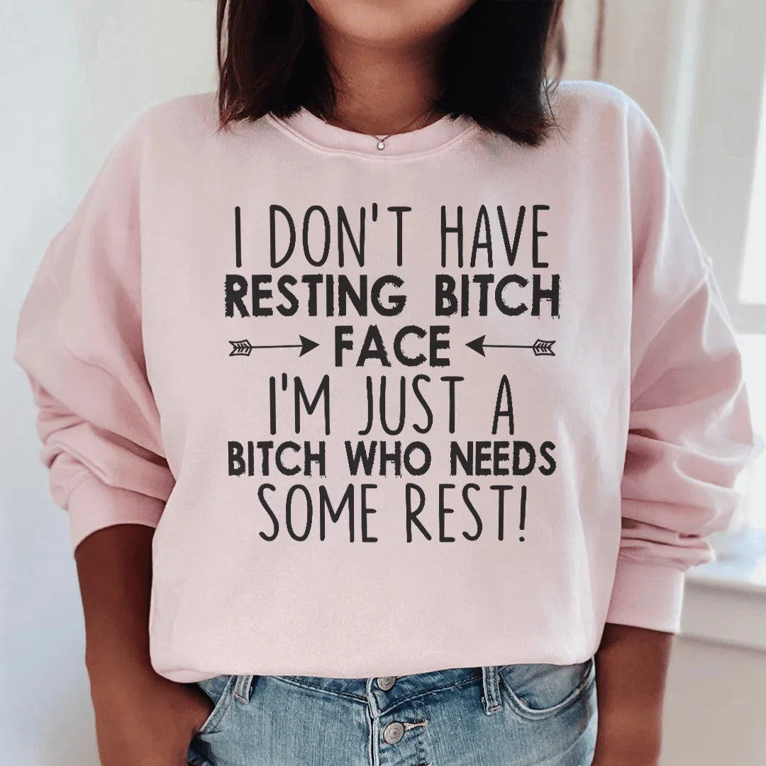 Sweatshirt J'ai besoin de repos