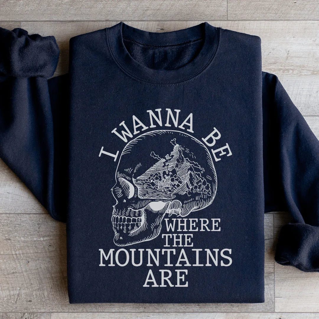Sudadera Quiero estar donde están las montañas