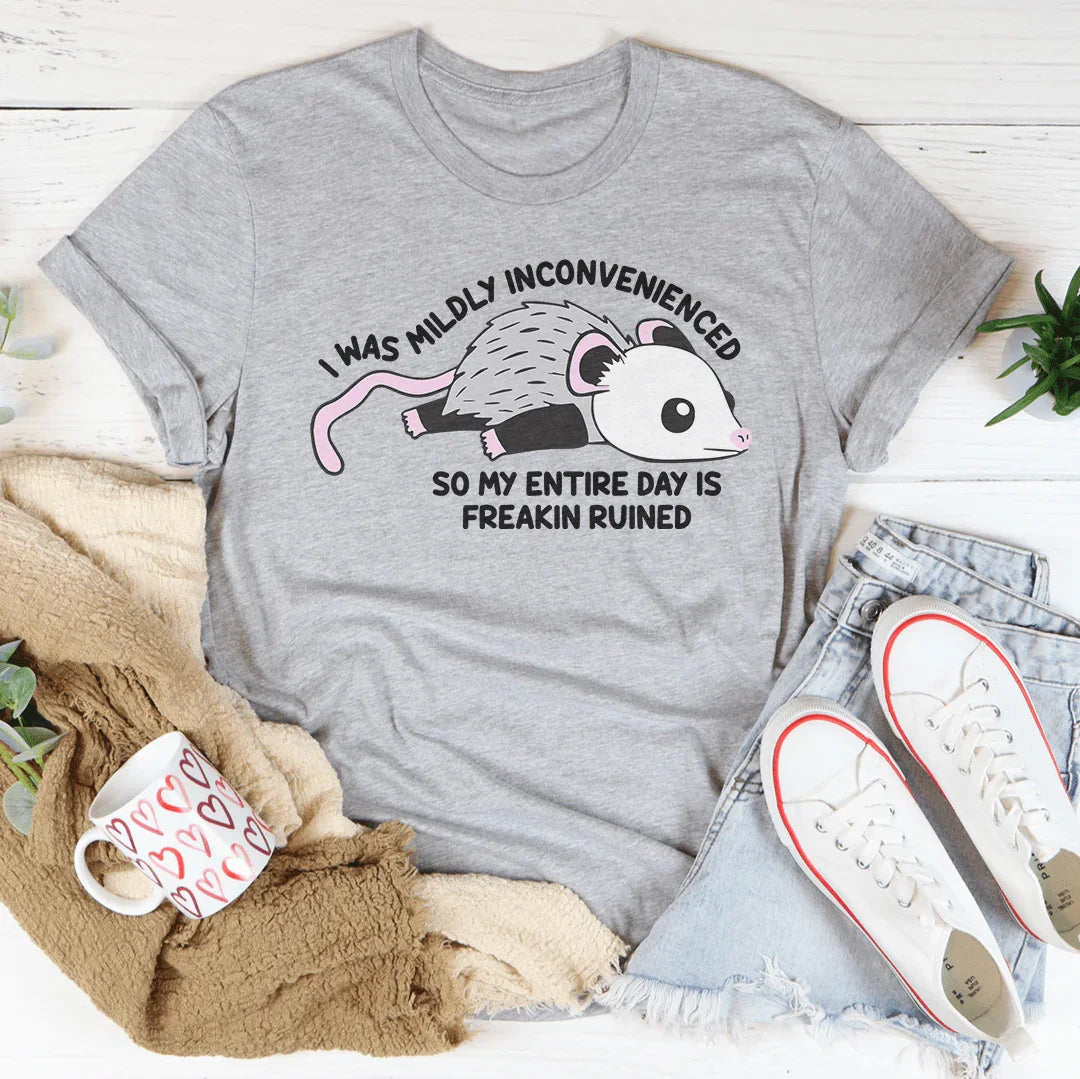 T-shirt "J'ai été légèrement dérangé"