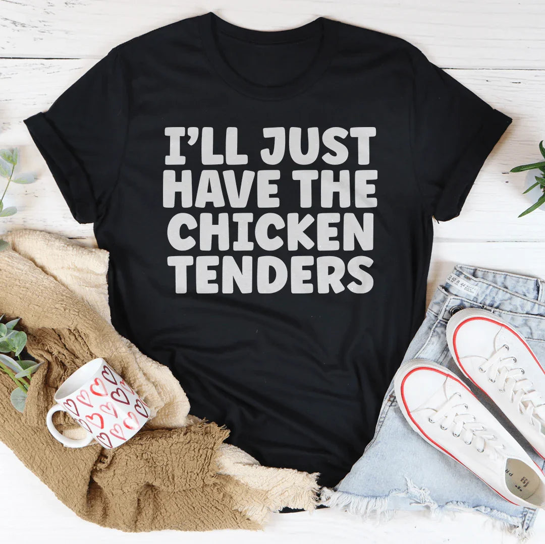 Solo tomaré la camiseta de tiras de pollo