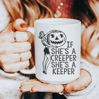 Taza de cerámica "Si ella es una enredadera, ella es una guardiana", 15 oz