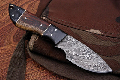 Premium Handmade Damascus Steel Skinner Knife - Korvel