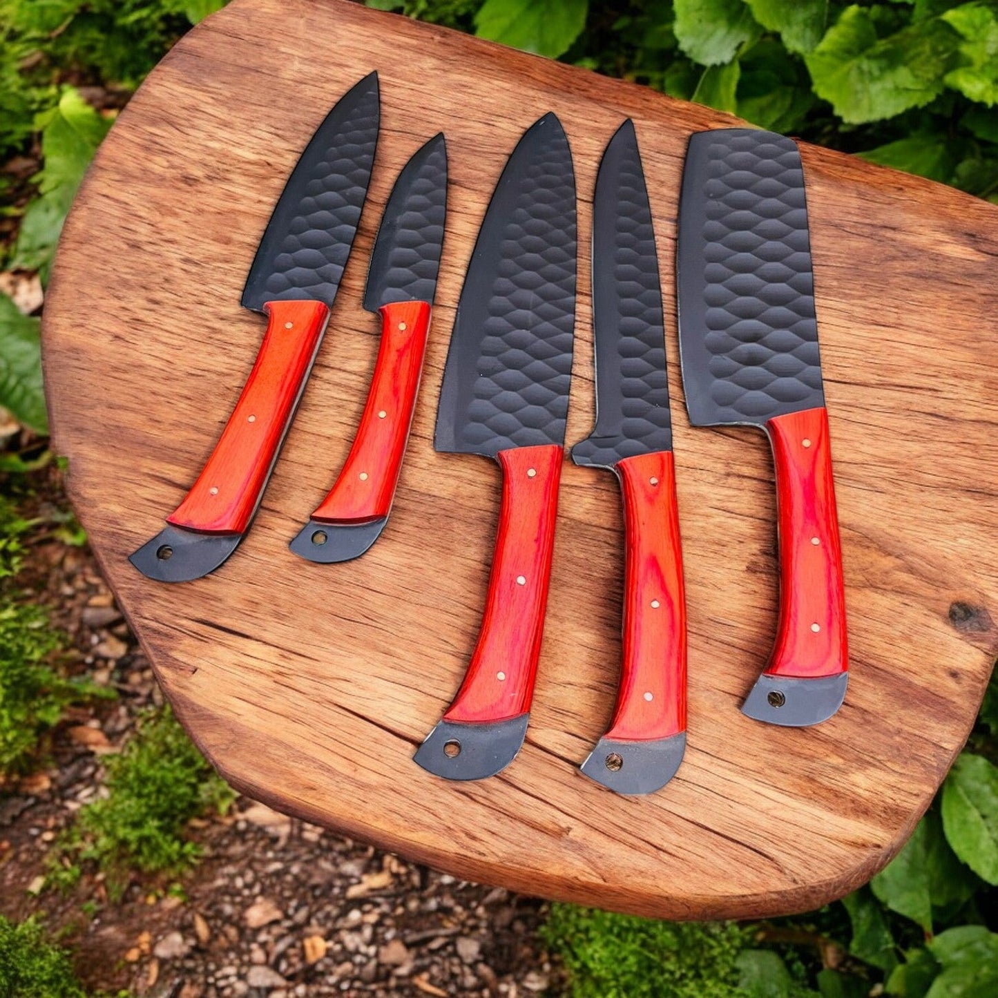 Artisan Chef's Knife Collection – Premium Stainless Steel & Exotic Wood - Korvel