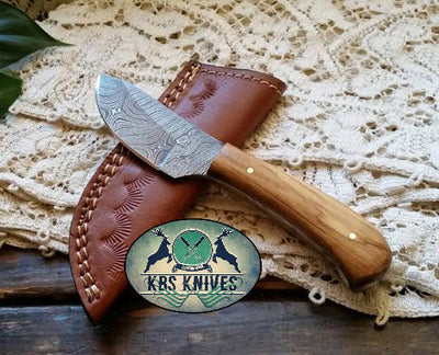 Premium Handmade Damascus Steel Skinning Knife for EDC - Korvel