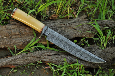Premium Handmade Damascus Steel Hunting Knife - Korvel