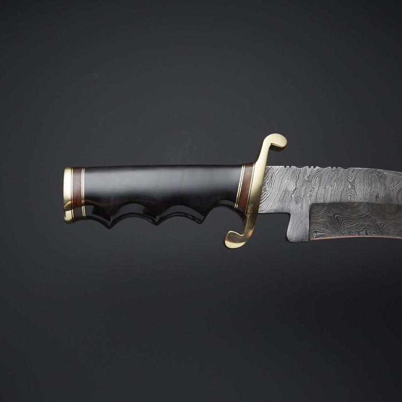 Premium Custom Damascus Steel Bowie Knife - Korvel