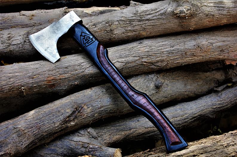 Personalized Handcrafted 1095 Steel Tomahawk - Korvel
