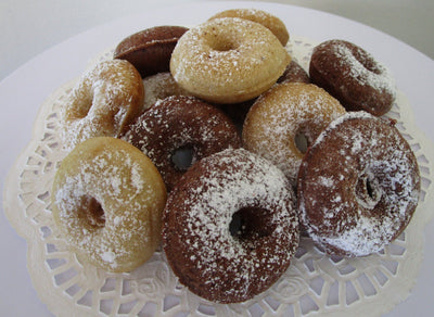 Gluten Free Mini Donuts - Vegan Vanilla & Chocolate Treats