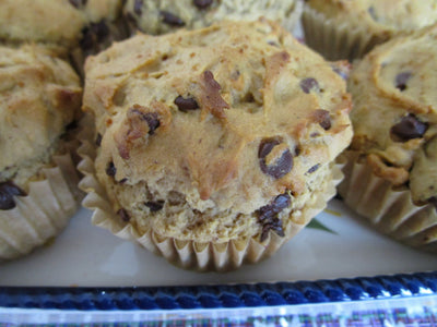 Muffins de Chocolate con Chips Sin Gluten - Veganos y Sin Nueces