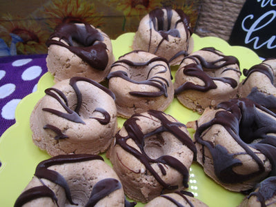 Keto Mini Mocha Chip Donut Rings - Sugar Free & Vegan Treat