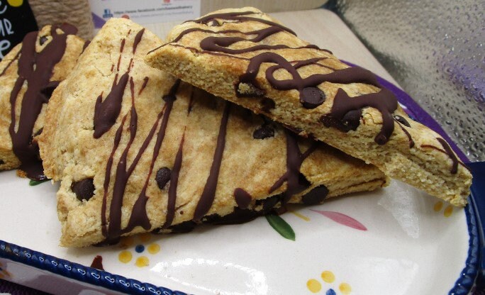 Scone de Chocolate con Mocha Keto - Sin Gluten y Vegano
