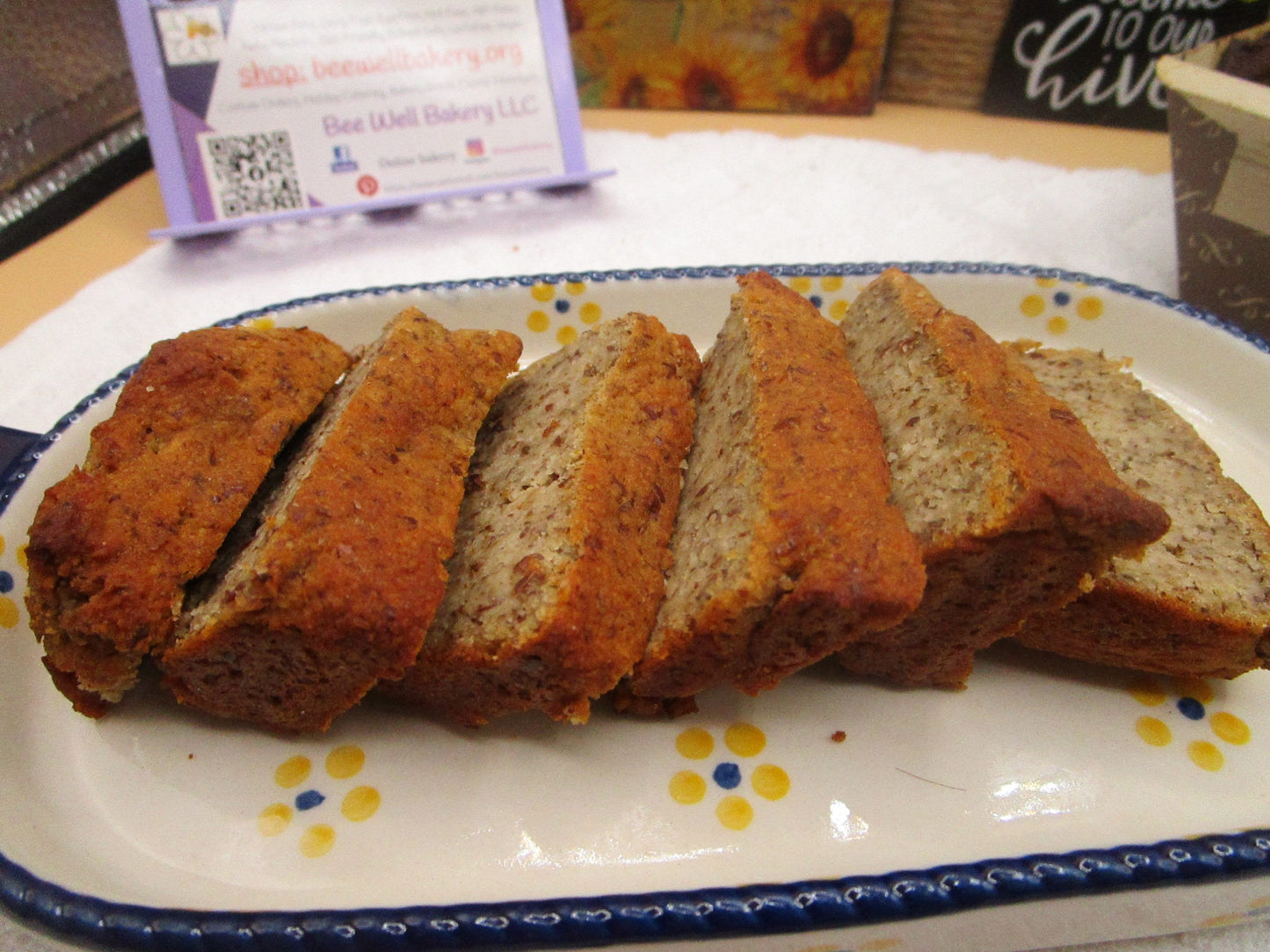 Pain à la banane sans grains premium - Végétalien et sans gluten