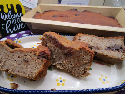 High Protein Mocha Chip Banana Bread - Gluten Free & Vegan