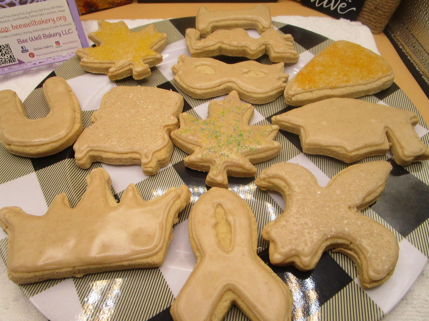 Galletas de Azúcar con Especias de Calabaza Heladas Sin Gluten - Veganas y Sin Lácteos